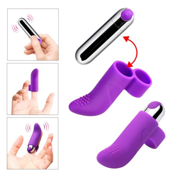 Rechargeable Silicone G-Spot Finger Vibrator