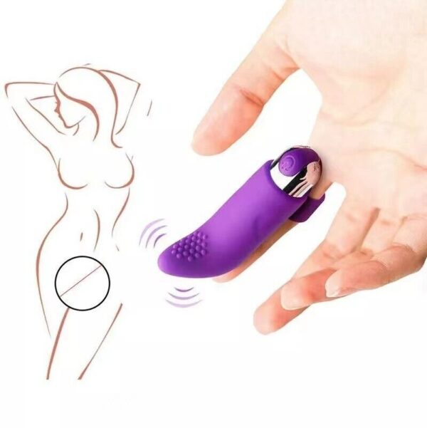 Rechargeable Silicone G-Spot Finger Vibrator