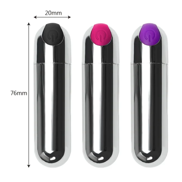 10 Speed Rechargeable Silver Bullet Vibrator