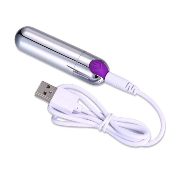 10 Speed Rechargeable Silver Bullet Vibrator