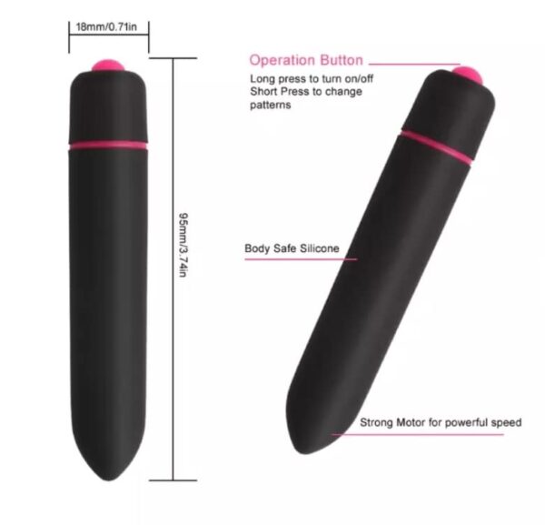 Pin Point Bullet Portable Mini Bullet Vibrator