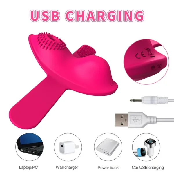 Clitoral Stimulating Sucking Butterfly Vibrator with 10 Sucking Vibration Mode