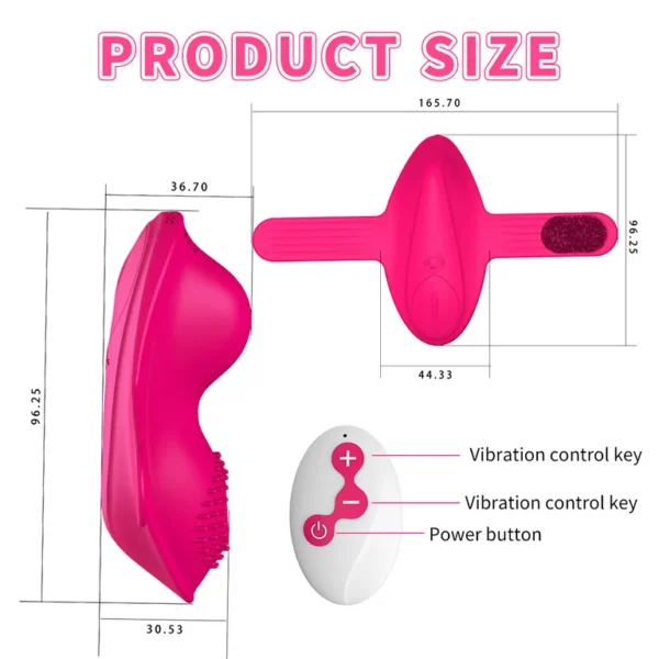 Clitoral Stimulating Sucking Butterfly Vibrator with 10 Sucking Vibration Mode