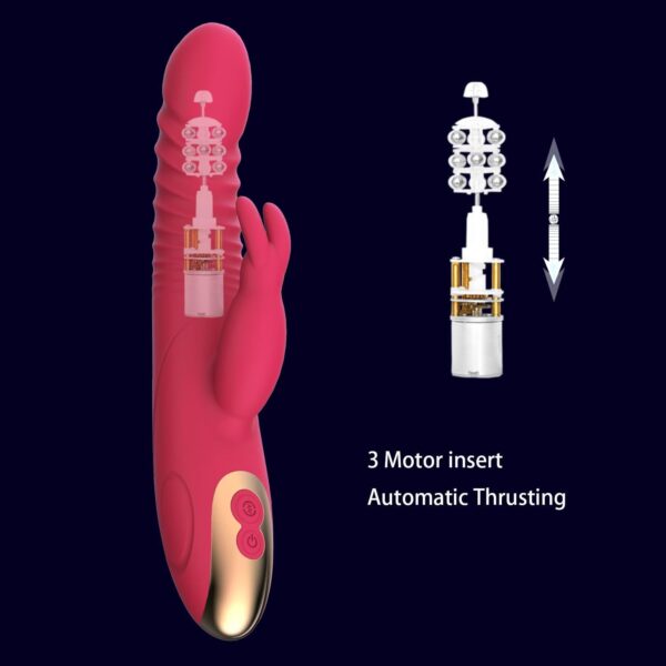 Silicon Thrusting Rabbit Vibrator