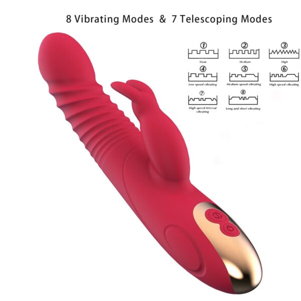 Silicon Thrusting Rabbit Vibrator