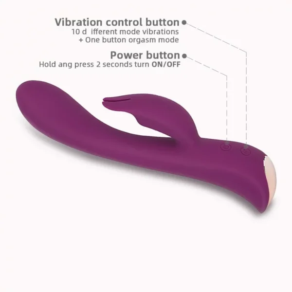 Silicon G spot rabbit vibrator