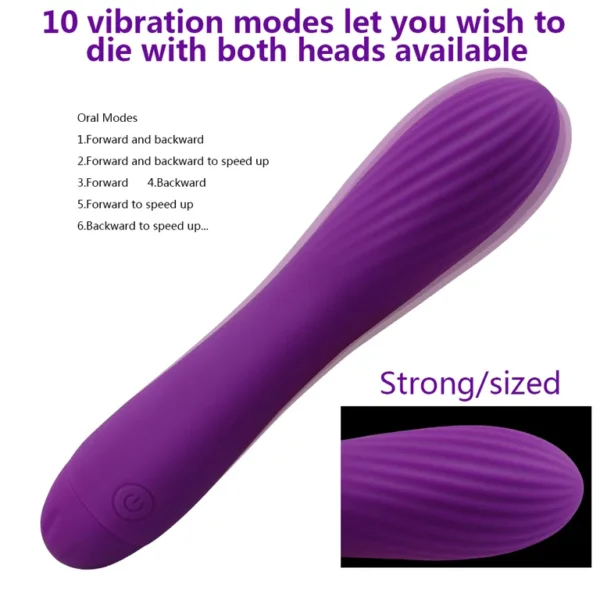 Silicon long bullet vibrator