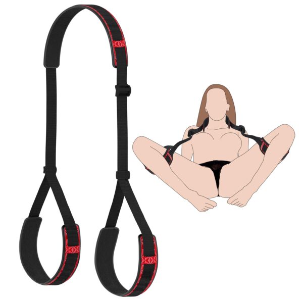 Bondage Legs Restraints, Thigh Sling with Adjustable Straps