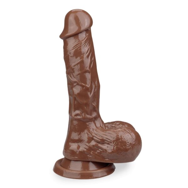 Brown Realistic Suction Cup Dildo 6 inches