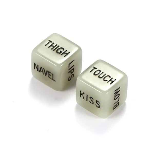 Glow in The Dark Romantic Couples Dice