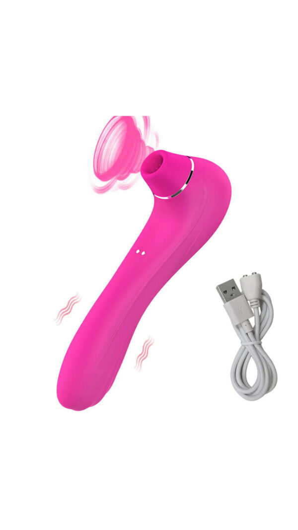 2 in 1 Soft Silicone Powerful clitoral Sucking Vibrator